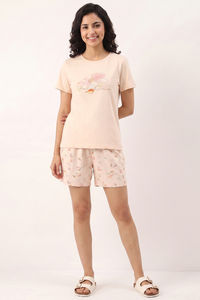 Zivame Beach Dreamer Buttersoft Knit Poly Short Set - Soft Pink — thumbnail 2
